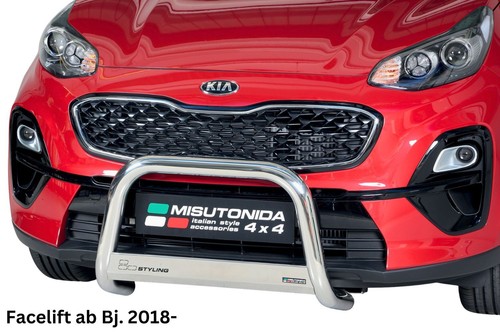 Frontbügel edelstahl für kia - frontbügel,