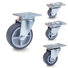 Möbelrollen Lenkrollen Rolle Klein Grau Mini Blumentopf Kleinmöbel 25mm - 50mm