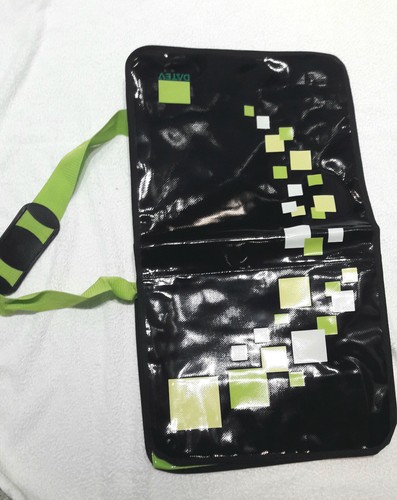 Collegtasche schwarz grün - collegtasche,, schwarz-grün