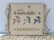Holzkarte Geschenkkarte "Weihnachten Rentier" Geldgeschenk Handmade Laser Geld
