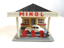 Momos - Minol Tankstelle Auto - H0 - Gebäude Häuser Haus ---  CK 1115