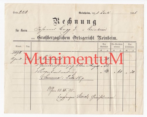 Großherzogliches ortsgericht - großherzogliches,