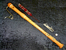 Barocke Moeck-Meister Bass-Blockflöte-Rottenburgh-Vorgänger-Doppelloch+ 4 Klappe