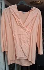 Gina Laura Blusenshirt XXL Gr 52/54 Apricot L/Bw ca 70/60 cm