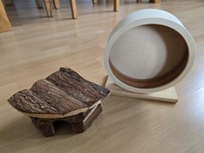 Hamsterrad und Haus Holz Guter