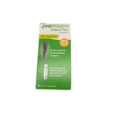 OneTouch Lanzetten Blutzucker Zubehör Delica Plus Sterile 30 Stück Diabetes