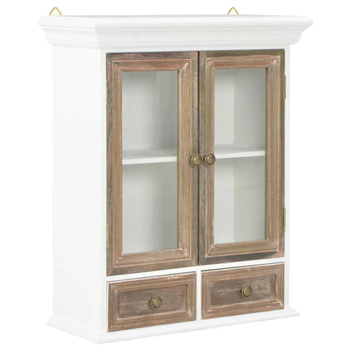 Wandschrank weiß 49x22x59 - weiß,