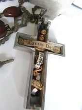 Antik Rosenkranz  Kreuz mit