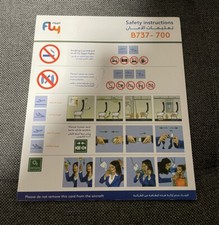 SAFETY CARD Egypt Fly B737-700
