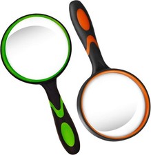 2PCS Lupe Groß 80mm, Handlupe
