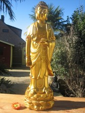 BUDDHA-China-Japan-Asiatika-BRONZE-Gold-Asien-SIGNIERT-Heilpraktiker-Yoga-