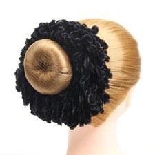 1 Stk Volumen Samt Scrunchie Hijab Haargummi – großes Haarnetz Dutt Ring
