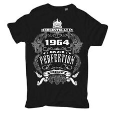 Herren T-Shirt 1964 geboren und bis zur Perfektion gereift 61 Jahre vater opa