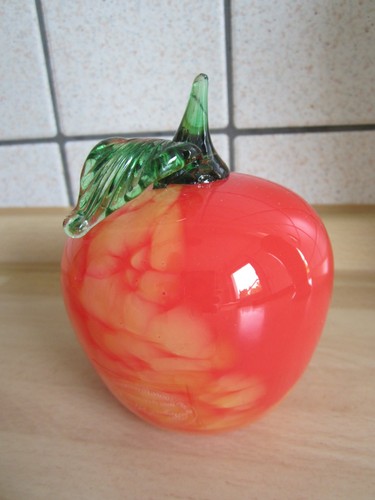 Glasapfel orange 5cm - glasapfel,