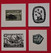 Antal Fery / 4x Exlibris