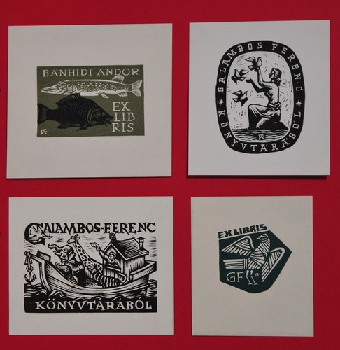Antal fery 4x exlibris - fery,