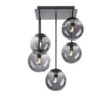 LED Deckenlampe Rauchglas