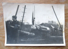 Altes Foto Flugzeug Bergung /