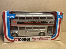 Corgi Toys 471 London Transport  Silver Jubilee Bus 1977, in OVP