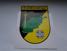 Aufkleber  Bundeswehr  8.DtEinsKtgt  ISAF   ca 10x8,5  cm