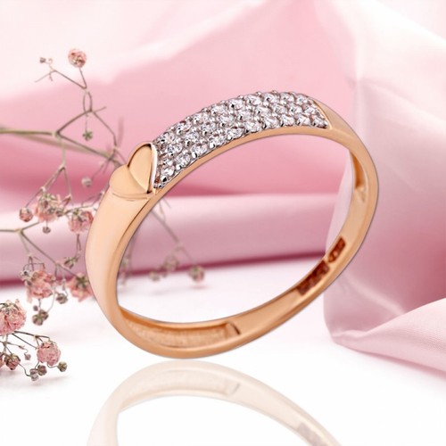 Ring mit cubic - ring, zirkonia