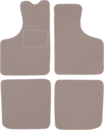Beige velours fußmatten - beige, velours-fußmatten