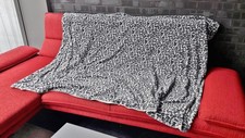 Wolldecke 150x230 - Leopard - Kuscheldecke - Wohndecke  - Tagesdecke - Sofadecke