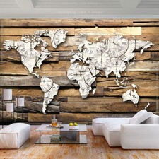 Steine Weltkarte Steinwand VLIES FOTOTAPETE 3D WOHNZIMMER TAPETE WANDBILD XXL