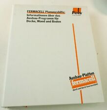 Fels Fermacell Planungshilfe Ordner Katalog 80er Jahre Vintage W-2937