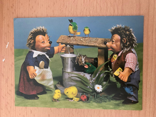 Alte steiff postkarte - -,