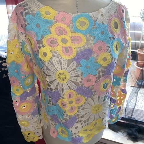 Boho häkel pullover - häkel, top