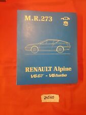Renault Alpine M.R.273 V6 GT / V6 Turbo - Reparaturhandbuch von 06/1985