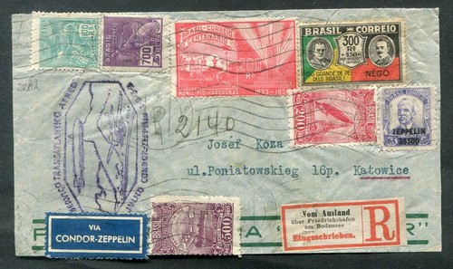 Zeppelin flugpost 1933 vom - 1933,