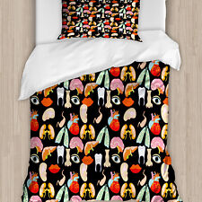 Anatomie Bettwäsche Set Menschliche Organe Teile Muster