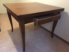Ausziehtisch Nußbaumholz, 100(180)x100cm, mit Schublade, Möbeltischlerarbeit,
