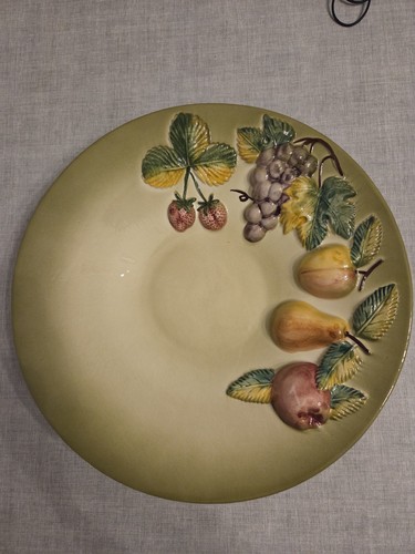 Vintage majolika schale obst - vintage,