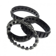 4x Lego Gummi Kette 20 Zähne schwarz Raupen Bagger 4180576 43903 x939