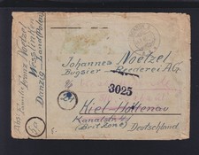 Polen Poland Briefkuvert 1946 Gdansk Danzig nach Kiel