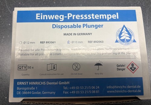 Einweg pressstempel stück - einweg, 48