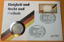 Numisbrief BRD „Einigkeit