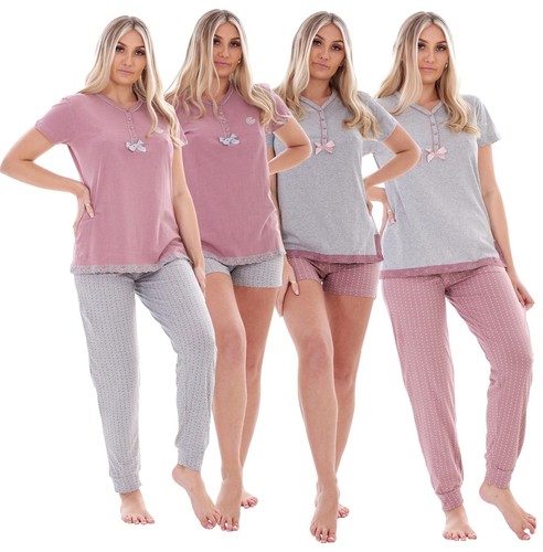 Damen pyjama set - pyjama, 3-teilig