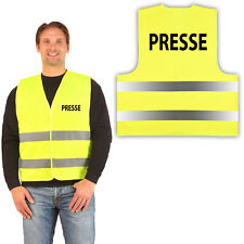 easyMesh® Signalweste "PRESSE" Warnweste Gelb (Unisize) XL/XXL 