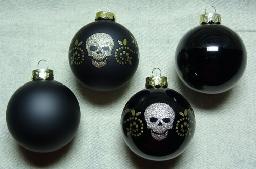 Christbaumkugel totenkopf - christbaumkugel,