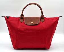 LONGCHAMP LE PLIAGE TOP HANDLE BAG - MEDIUM - RED