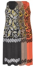 Maxikleid Paisley Muster Damen