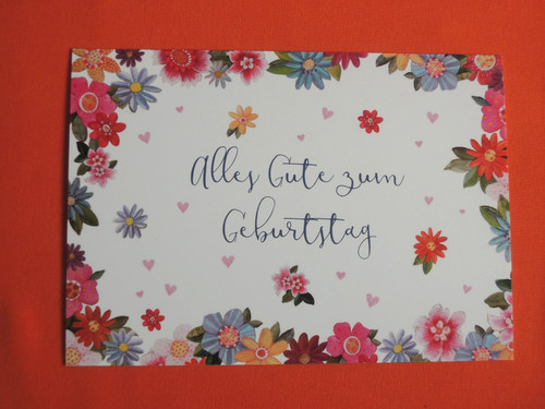 Postkarten alles gute - 1x,