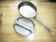 FELDGESCHIRR US 1944 E. A. Co PFANNE TELLER MILITÄR WK2 ARMEE GESCHIRR ARMY OVAL