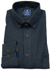 Redmond Flanellhemd Comfort Fit Button Down grün - ohne OVP