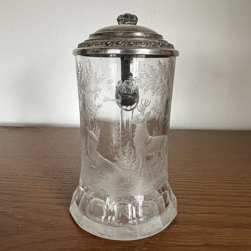 Antiker glas bierkrug - antiker, erotika