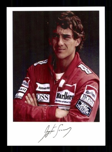 Ayrton senna autogrammkarte - ayrton,